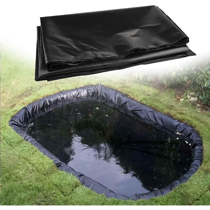 Buy Pond Liners, 02.mmHeavy Duty Fish Pond preformed Liners Garden Pool Membrane Reinforced
