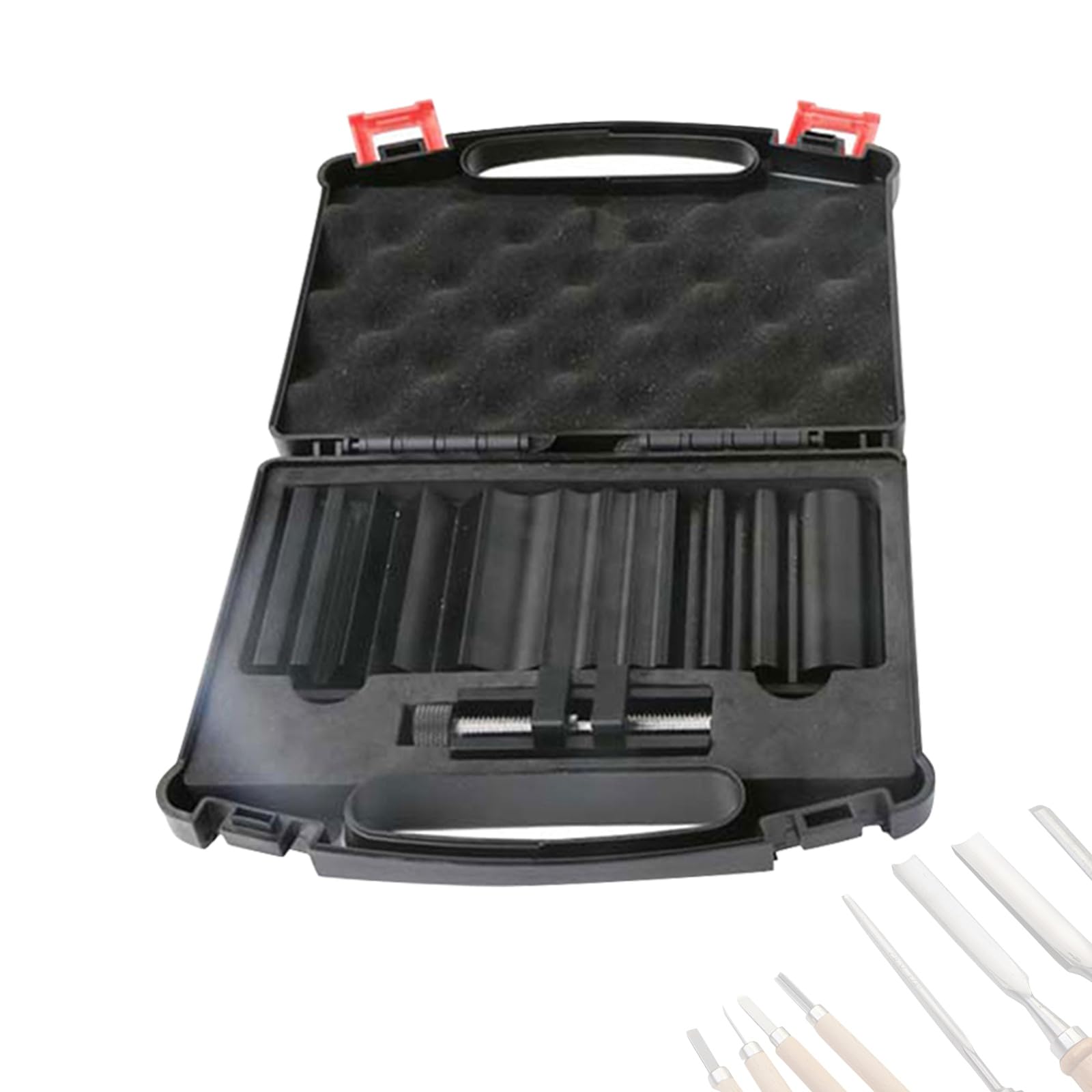 Kalttoy Professional Woodworking Sharpening Systems Adjustable Clamping Mechanism Handheld Sharpener Tool Wood Carving Chisels Set Accurate Edges Maintenance Handheld Sharpener Tool