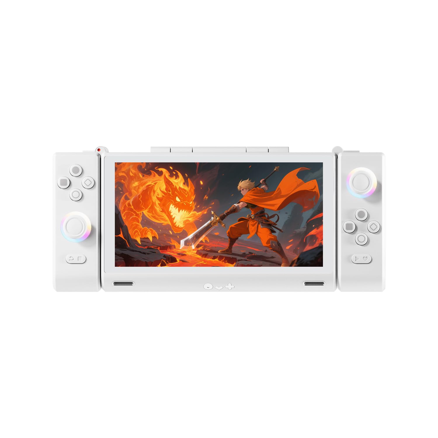 Cutesliving ONEXSUGAR Sugar 1 Console portatile a doppio schermo con Snapdragon G3 Gen 3, Android 14, display OLED da 6,0" e 4,9", joystick effetto Hall, 16 GB di RAM, 512 GB di memoria (bianco)