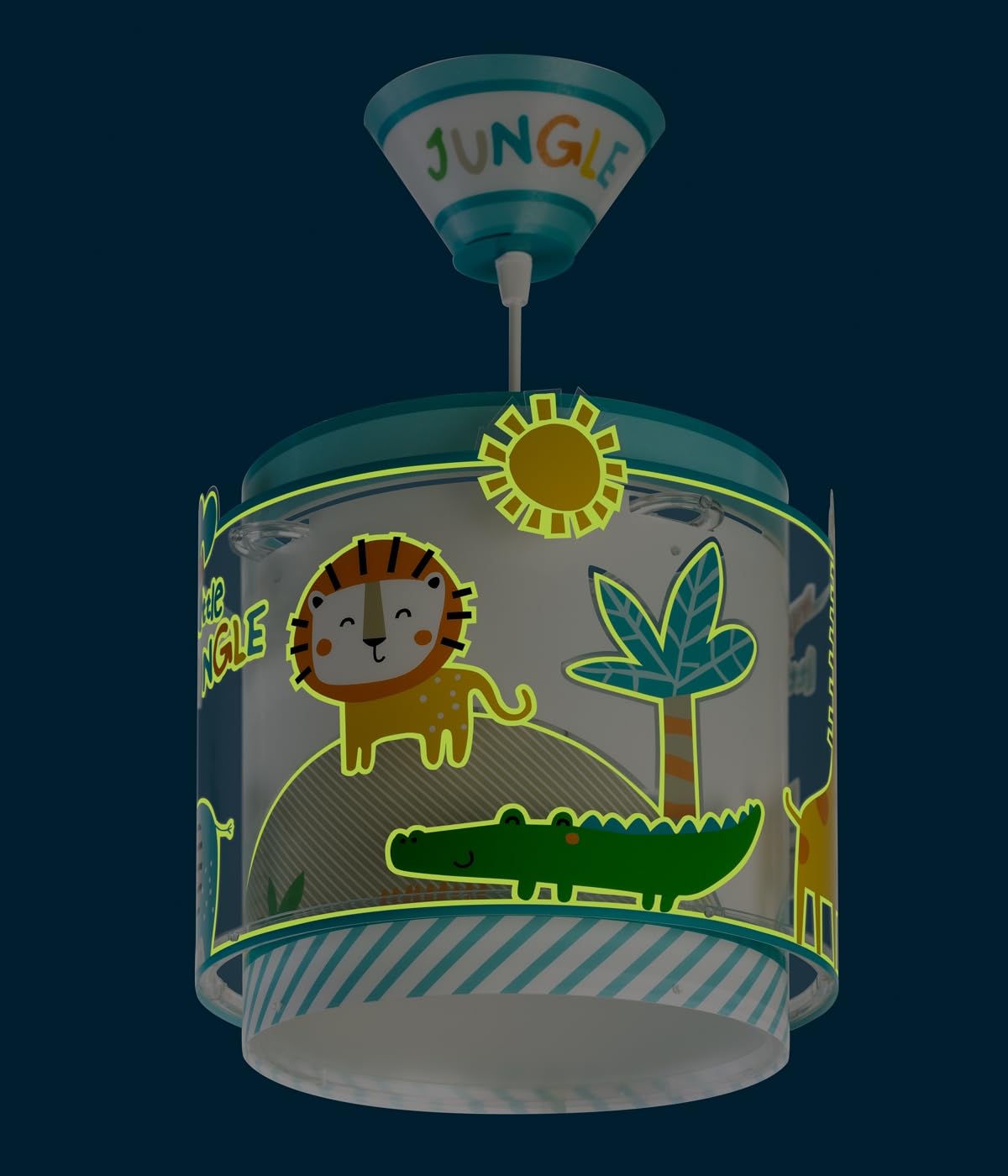 Dalber Lámpara Techo Colgante Infantil Animales Jungla E27 My Little Jungle Multicolor
