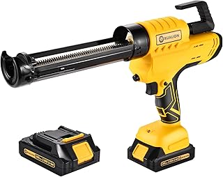 Sponsored Ad - Cordless Caulking Gun, 20V Electric Caulk Adhesive Gun with 2*2.0Ah Li-Battery & Anti-Drip Design