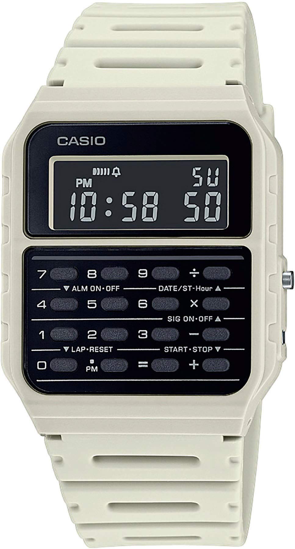 Casio Collection Retro Herren Digitaluhr mit Kunststoffband CA-53WF