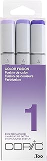 Copic Sketch, Alcohol-based Markers, 3pc Set, Color Fusion #1
