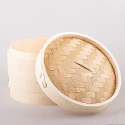 Panela Oriental de Bambu Cozimento a Vapor - 30cm