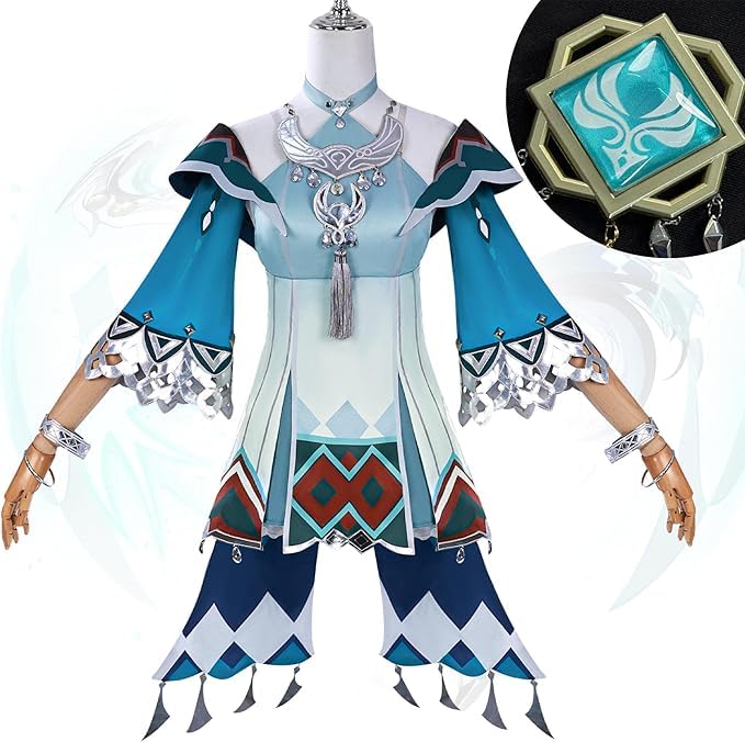 Amazon.co.jp: TAOYX(夕方) 原神 藍硯 ランヤン コスプレ 衣装