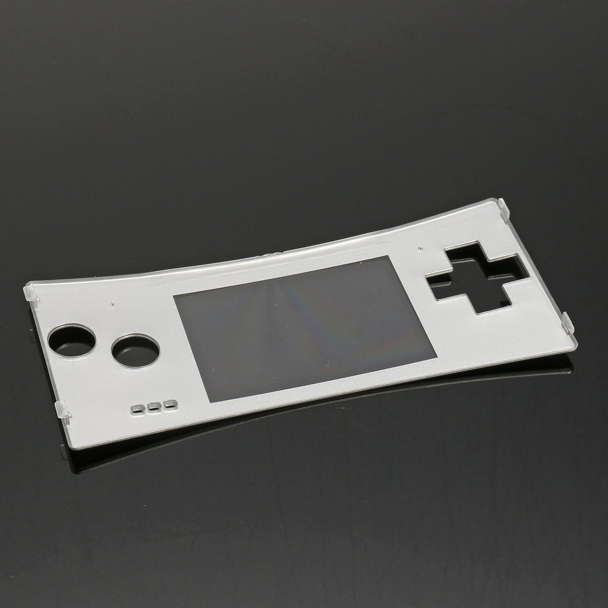 C-FUNN Sostituzione Frontale Guscio Frontalino Cover Caso per Nintendo Gameboy Micro Gbm - Argento