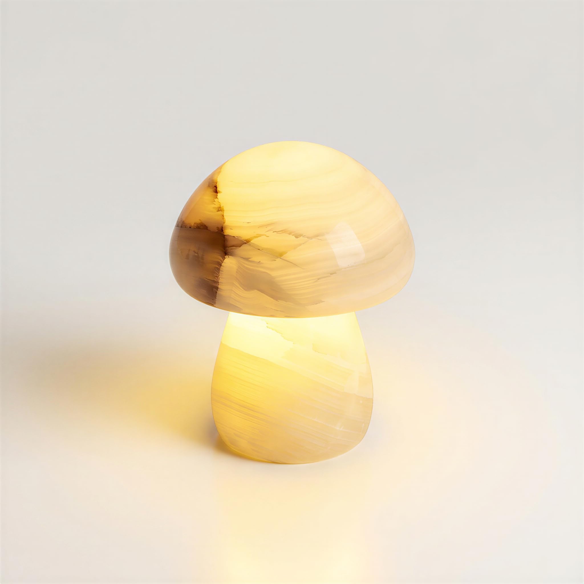 The shape LED light/シャンパンゴールドHL-MUSHROOM Sissi & yaya Rechargeable Touch Table Lamp Mushroom Shape Natural