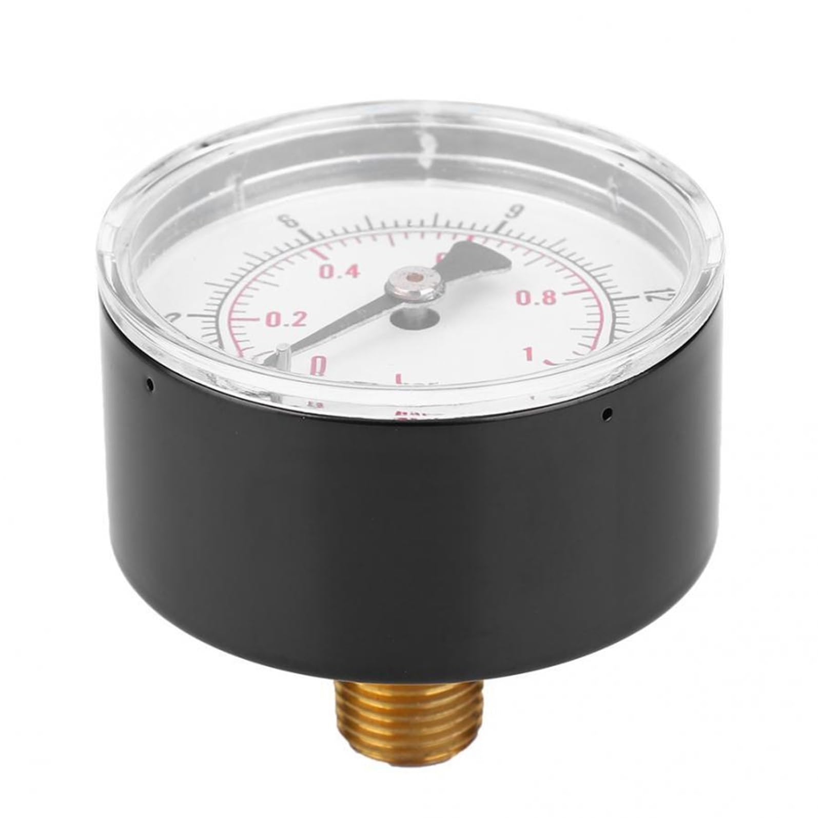 Manómetro digital de presión de agua, aceite y gas, conexión trasera BSPT de 1/4", esfera de 50 mm, manómetro de presión BSPT de 1/4"(0-160psi 0-11bar)