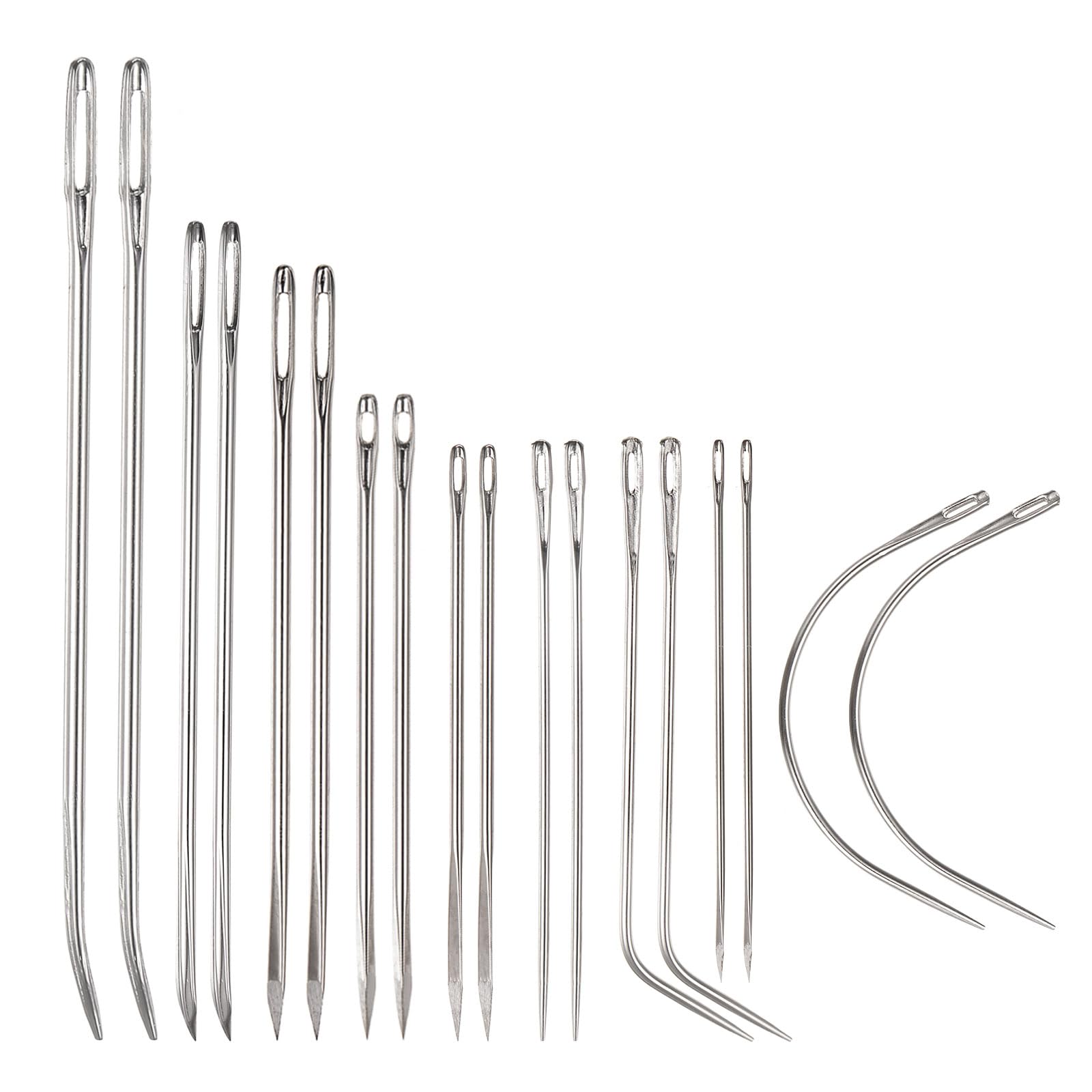 2 Stück Große Öhrennadeln 20,3 Cm – Edelstahl, Gerade, Für Polster, Leder & Teppiche