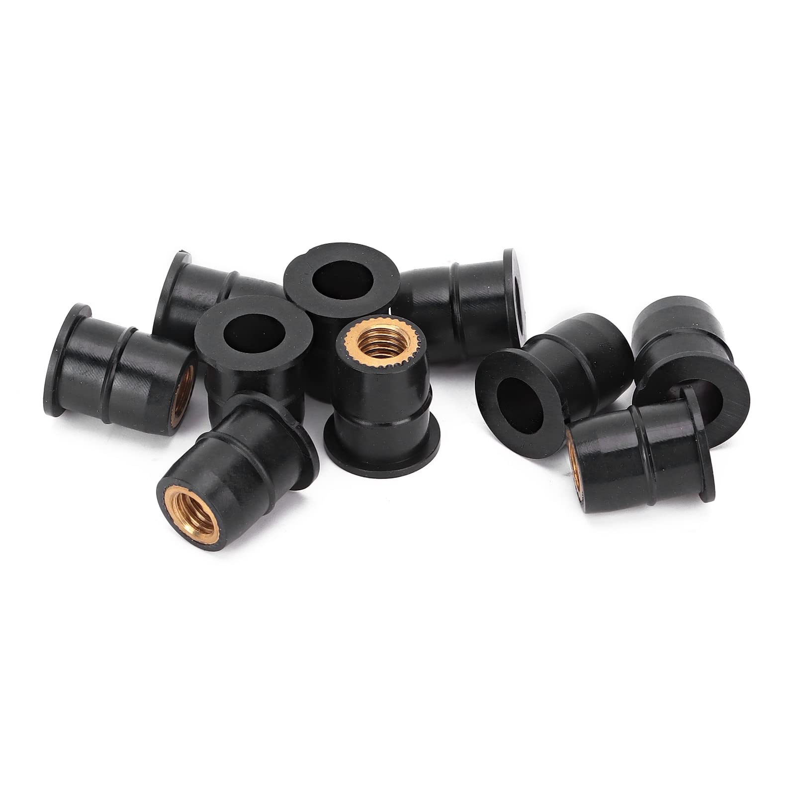 10 Pezzi Dadi In Gomma M5 Dadi 5 Mm / 0,2 Pollici Motocicli