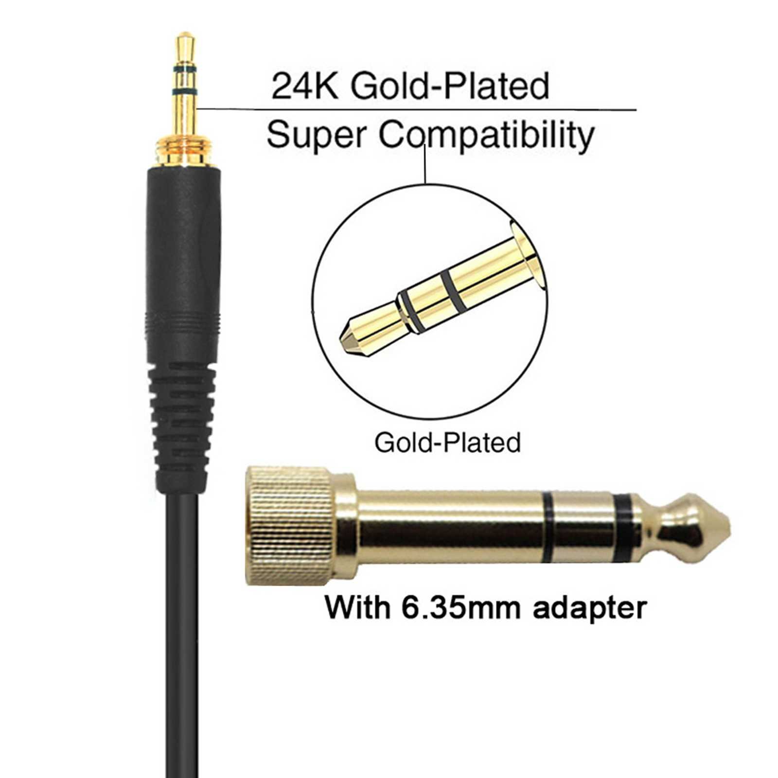 Cable alargador en espiral para auriculares AKG Q701 K702 K271 K272 K240 MKII K242 K267 K141 K171
