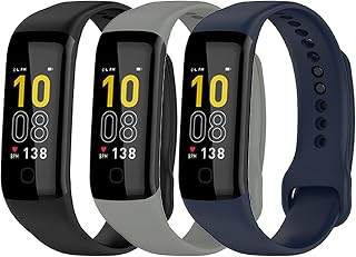 Compatible with Mambo Band 5 / Band 5S Fitness Tracker Bands for Women Men, Soft Flexible Silicone Wristbands Classic Waterproof Sport Strap for Mambo Band 5