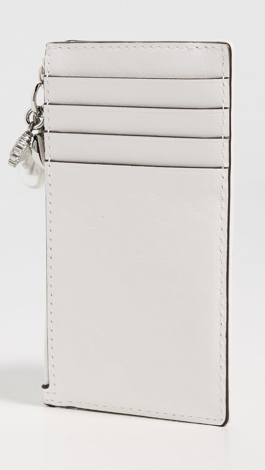 Tory Burch Women's Kira Diamond Quilt Distressed Charm Zip Card Case - Image 3