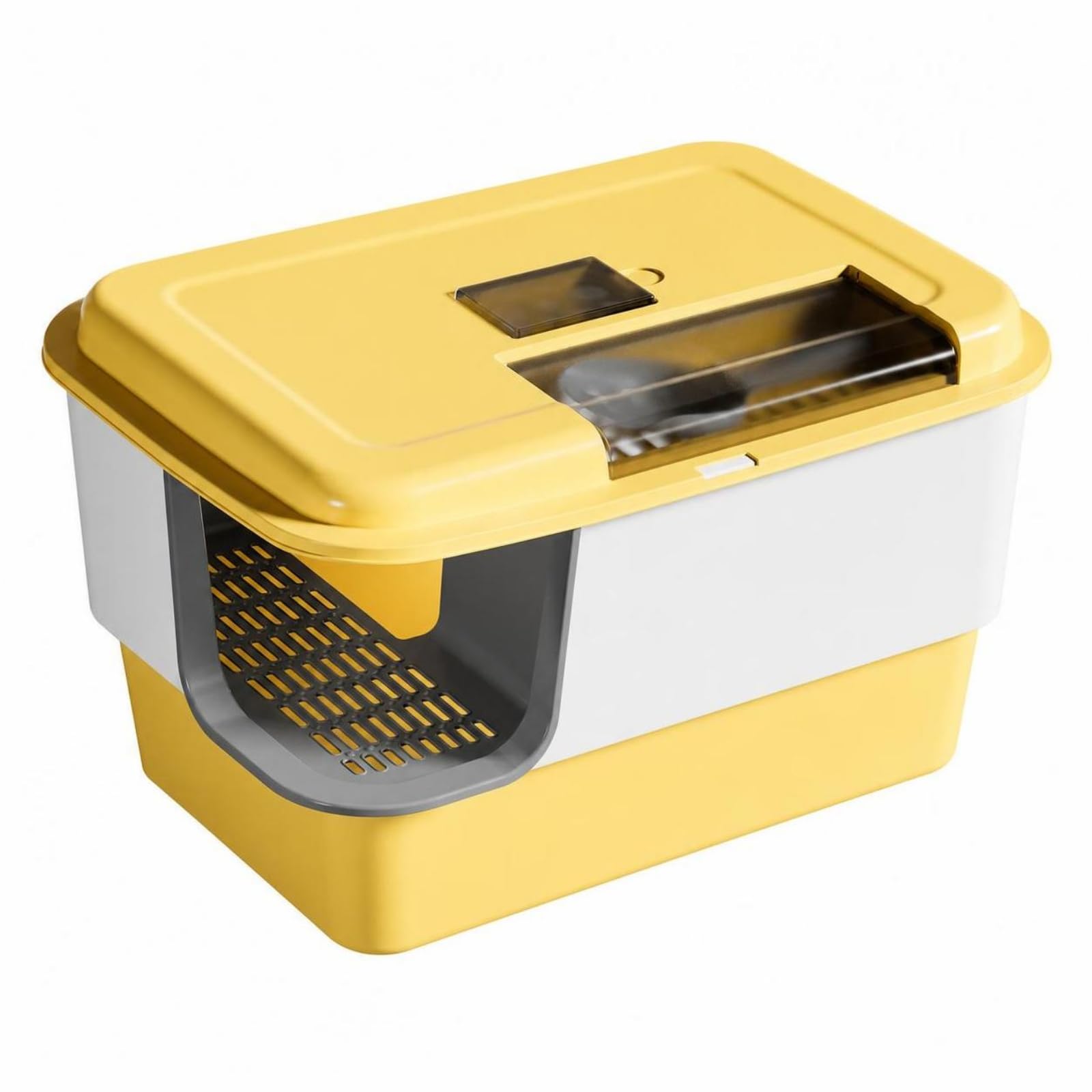Lettiera con Corridoio Antiodore, Giallo E Grigio