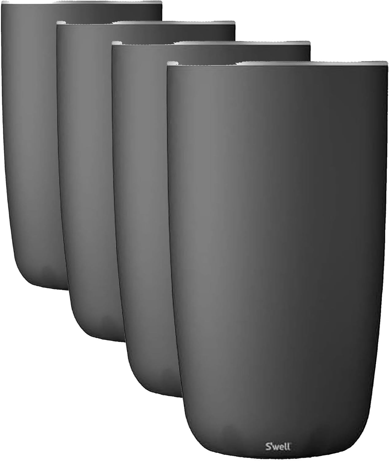 S'well Stainless Steel Wine Chiller, Holds 750ml Bottle, Teakwood, Triple Layered Vacuum Insulated Container Keeps Bottles Chilled for Longer, BPA Free Barware