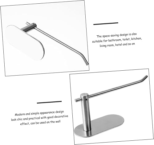 Miniatura 2 de Alipis Paper Towel Holder Kitchen Towel Hanger Gold Hand Towel Holder Towel Holder for Bathroom Wall Bathroom Towel Holders Stainless Steel Towel