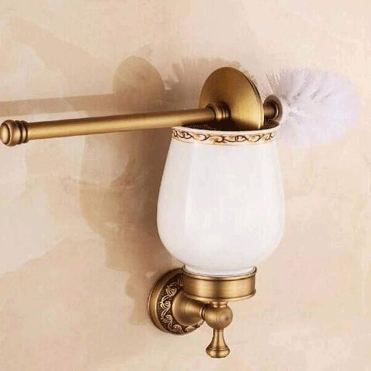 Cepillo for Inodoro Limpiador de cerdas Suaves Cepillo y Soporte for Inodoro for baño Limpieza Profunda Montaje en Pared,