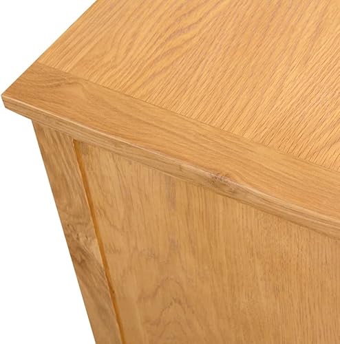 Miniatura 5 de SecondBoy - Armario de TV de madera con acabado de grano de madera marrón, soporte de madera de roble, compartimento lateral de doble panel para