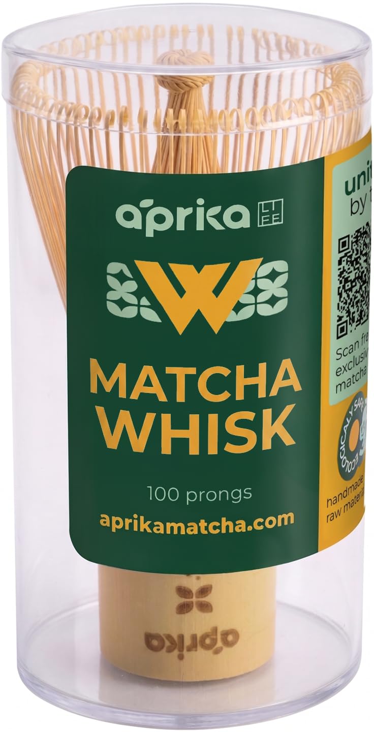 Amazon.com: Aprika Life Matcha Whisk, Bamboo 100 Prong Chasen for