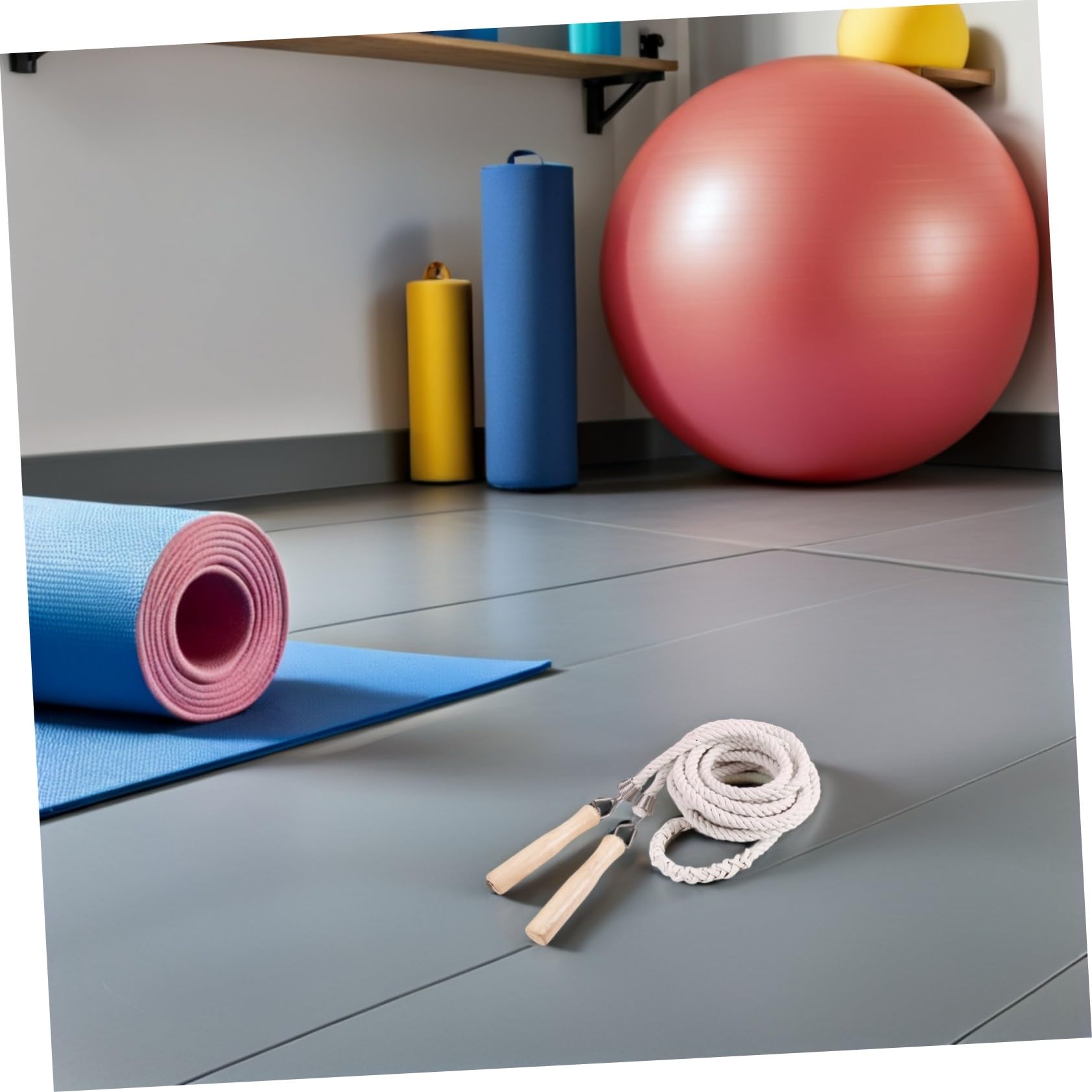 Hemobllo 2 Szt Skakanka Grupowa Duża Grupowa Skakanka Zespołowa Bawełniana Pleciona Sprzęt Do Ćwiczeń Fitness Do Treningu Szybkości Bawełniano-Lniana