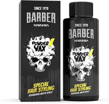 Barber Marmara Proszek Wosk do Stylizacji Włosów, Puder Wolumizujący dla Mężczyzn, Matowe Wykończenie, Lekki, Bez Tłustości, 20g