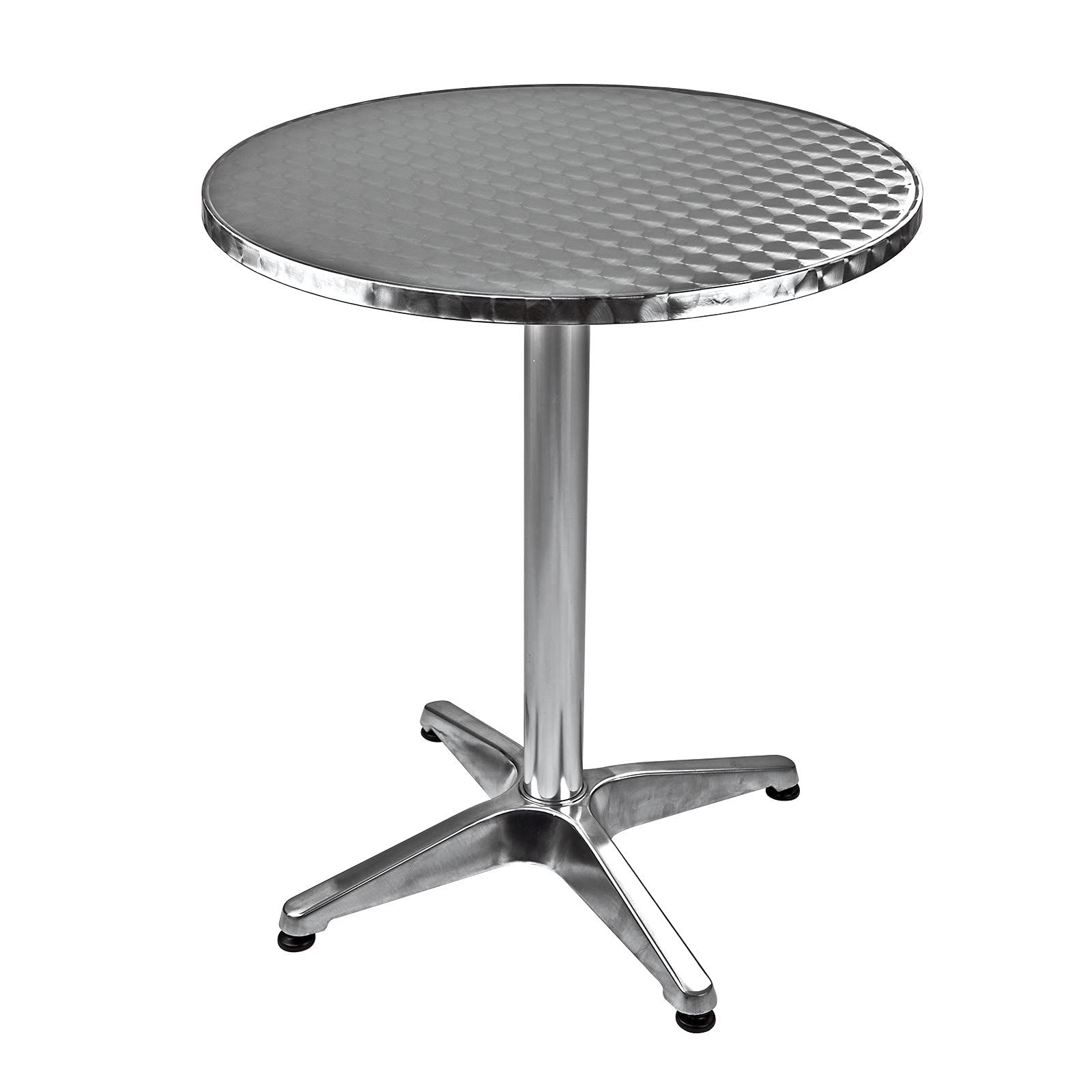 DEMA Alu Bistrotisch Beistelltisch Bartisch Gartentisch Tisch rund Ø 60 cm - H 70 cm