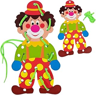 Alinhavo Infantil Palhaço Brinquedo Educativo e Pedagógico