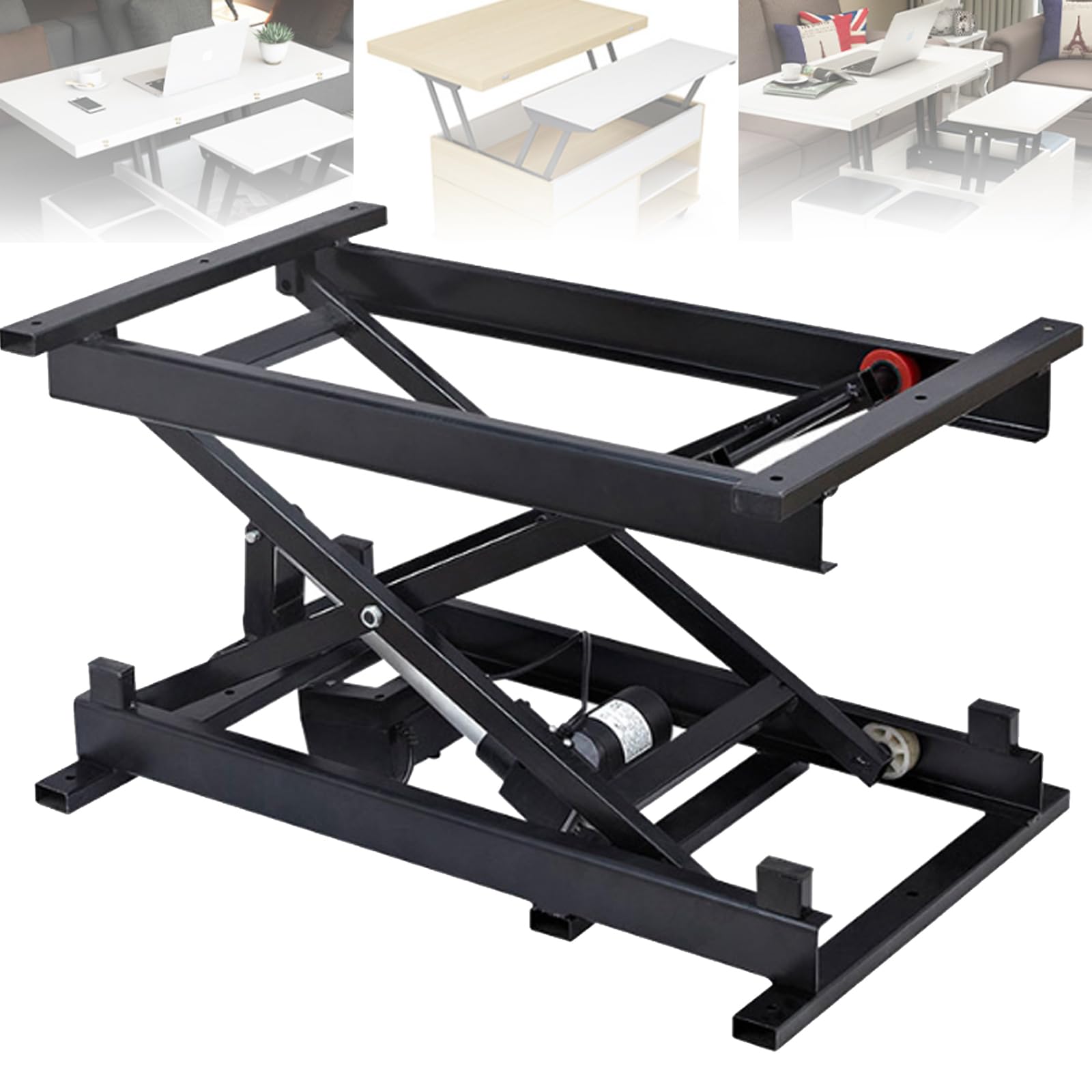 Bureau élévateur électrique réglable 68 cm table pliable charge 500 kg