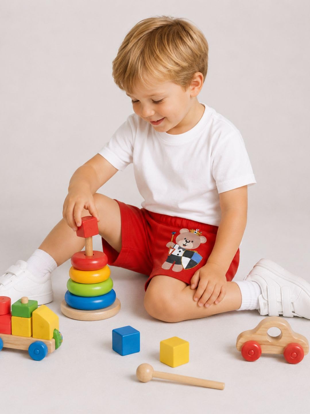 TotzTouch Baby Boy's Regular Shorts (Pack of 5) (TT01 Shorts 5pcs Set 2 to 3_Multicolored_2-3 Years) 4