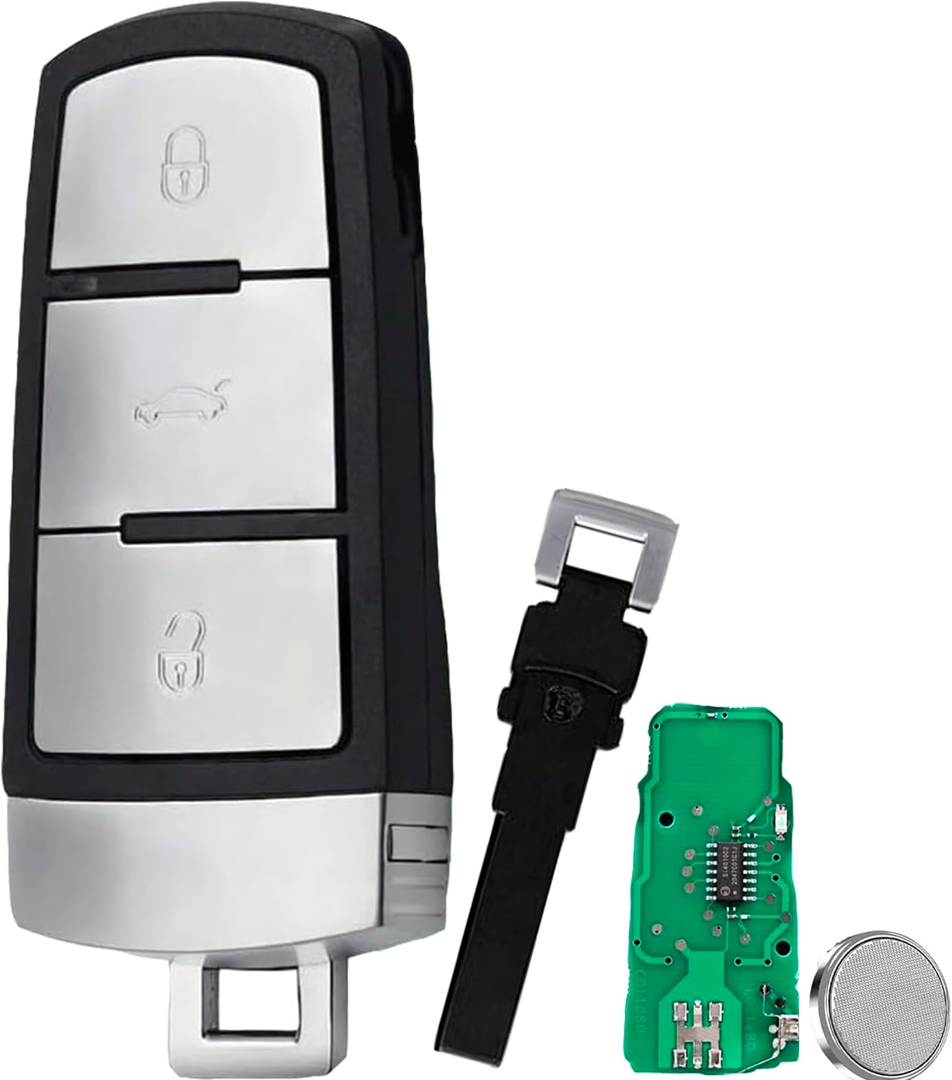 433MHZ 3 Buttons Car Key Fob For VW Para Volkswagen Passat Magotan B6 B7 3C CC 2006-2011 VW Key Car Remote ID48Chip Fccid 3C0959752BA
