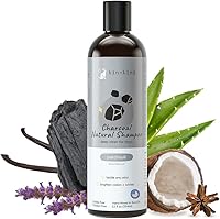 kin+kind Activated Charcoal Dog Shampoo - Natural Deep Clean, Odor Eliminator & Itch Relief for Sensitive Skin, Patchouli 12oz