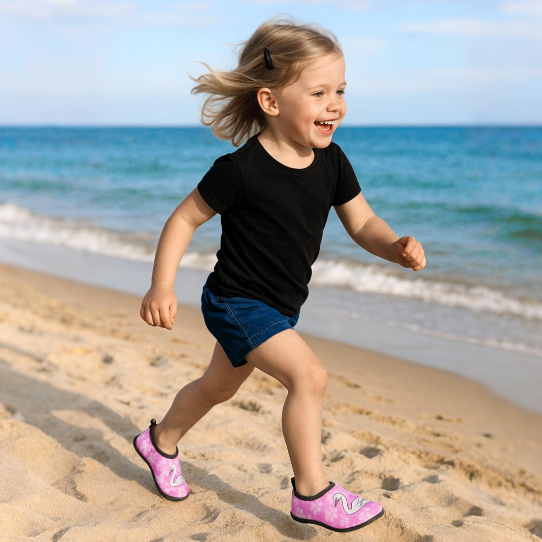 Scarpe da Scoglio Bambini, Scarpe Mare Rapida Asciugatura, Antiscivolo Scarpette da Scoglio per Bambino Bambina e Ragazzi Ragazze Gr.26-29