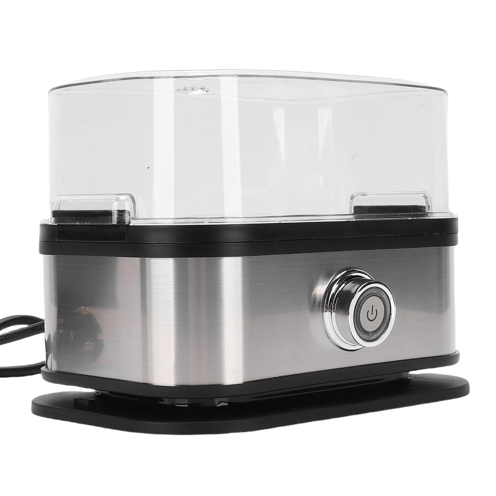 Luocute Olla Rápida para Huevos, 200 W, 6 Huevos con Capacidad, de Acero Inoxidable, Portátil, Inteligente, para Hacer Huevos Cocidos, con Protección de Ebullición en Seco, para el Hogar, (Enchufe
