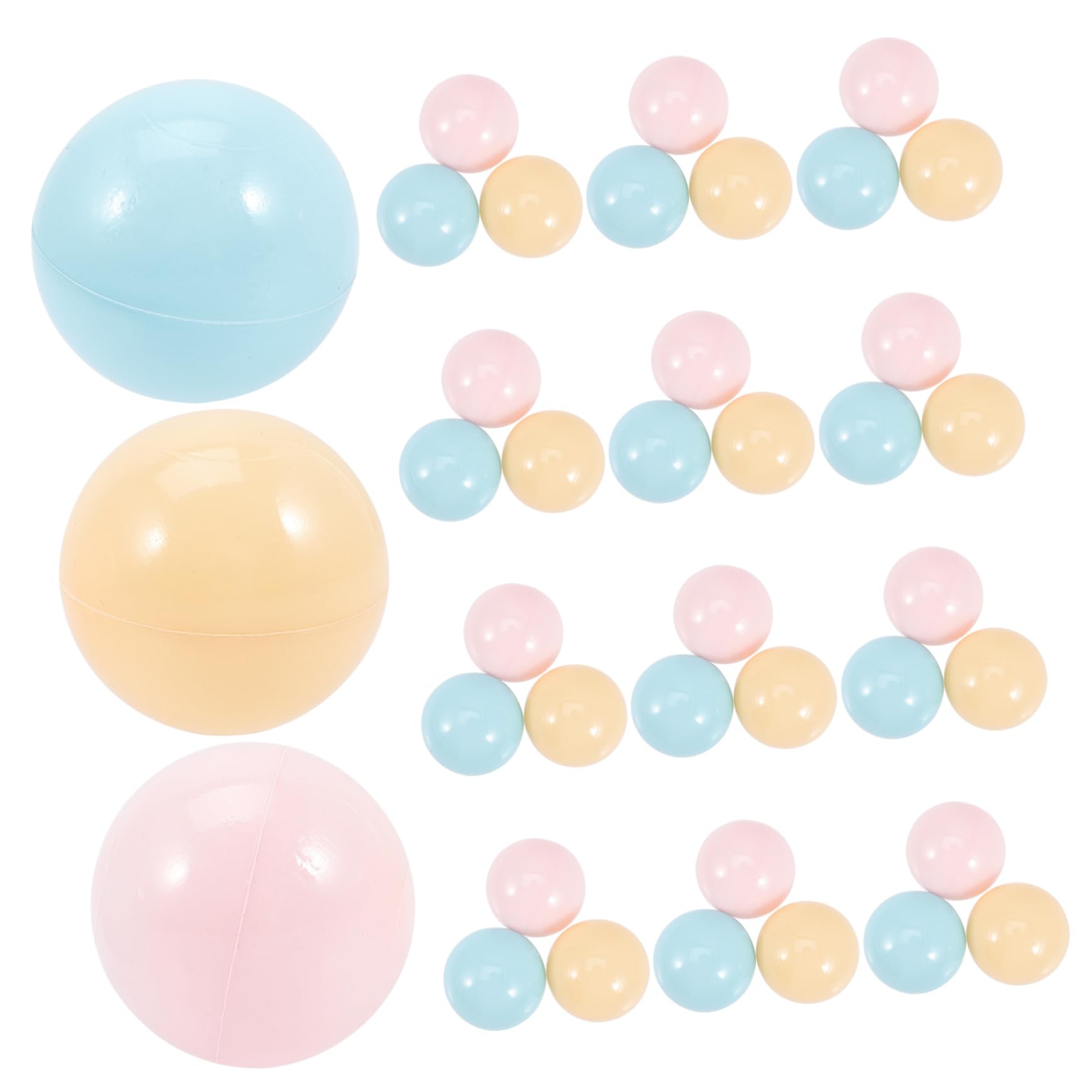 Sosoport 50Pcs Ocean Balls for Fun for Swimming Pools and Bathtubs Enhance Physical Activity and Coordination Random Color