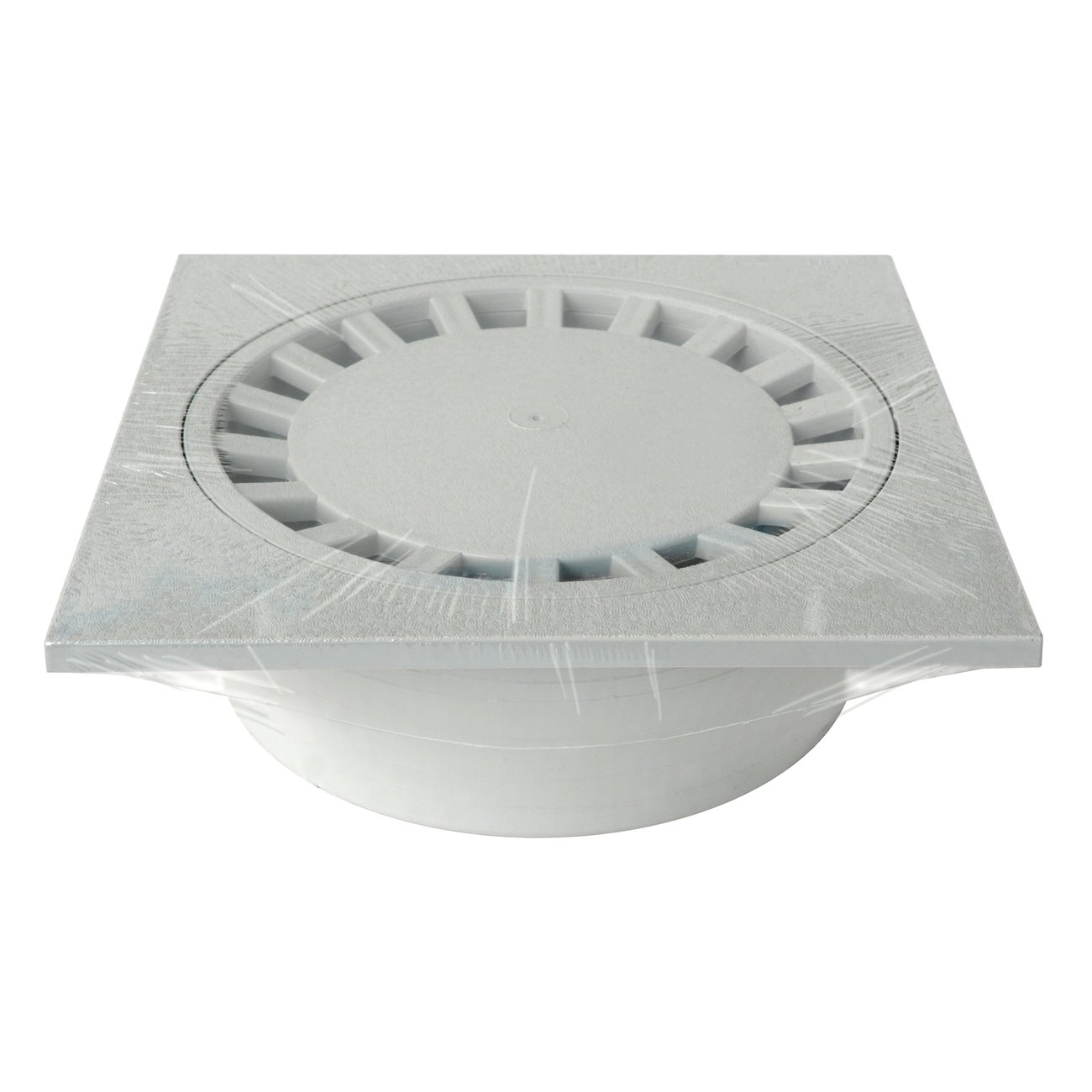 First Plast CHPVC25G Ferme siphonate en PVC, gris, 250 x 250 mm