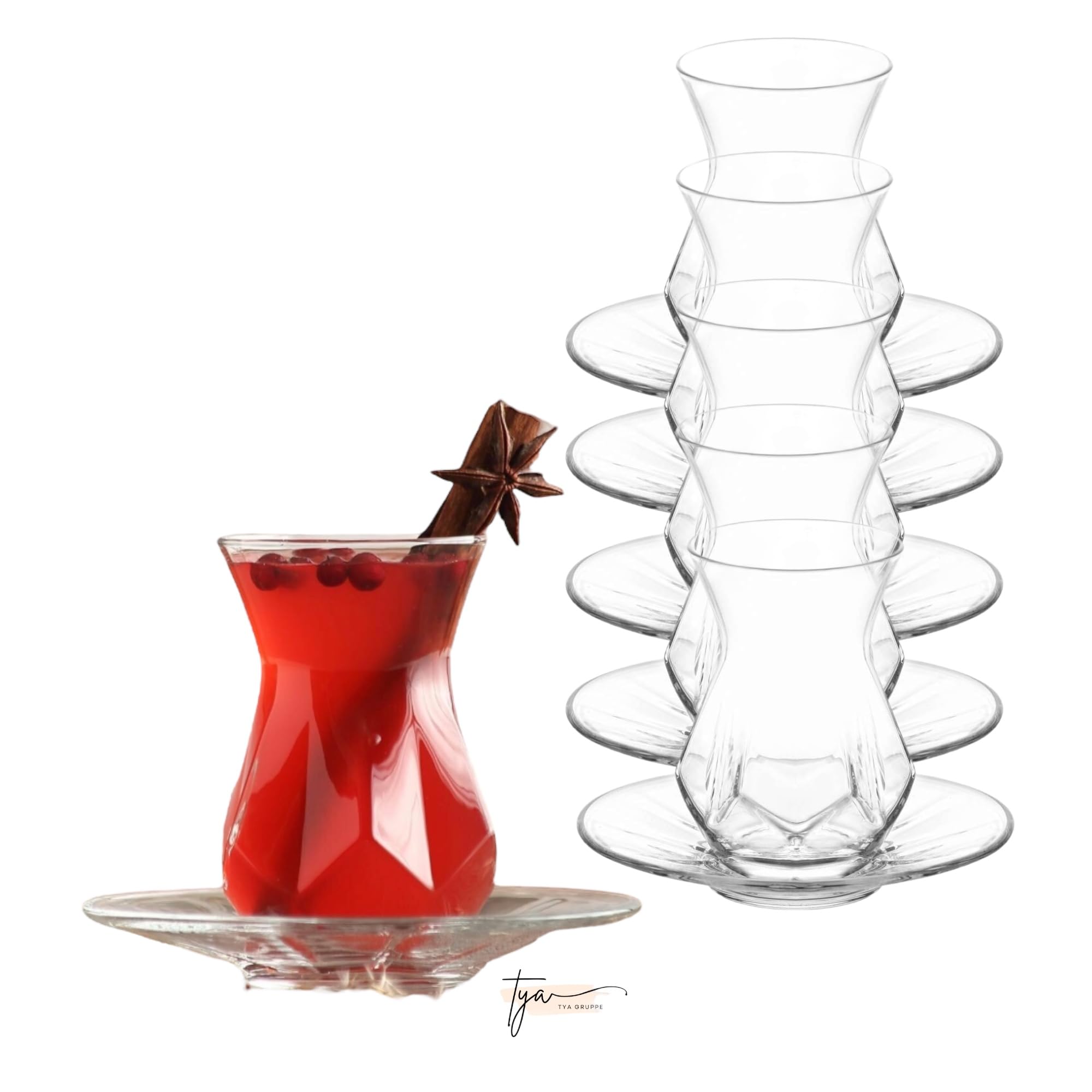 Lav Alya Lot De 12 Verres à Thé, Turcs, 165 Ml, Pour 6 | WhichOne