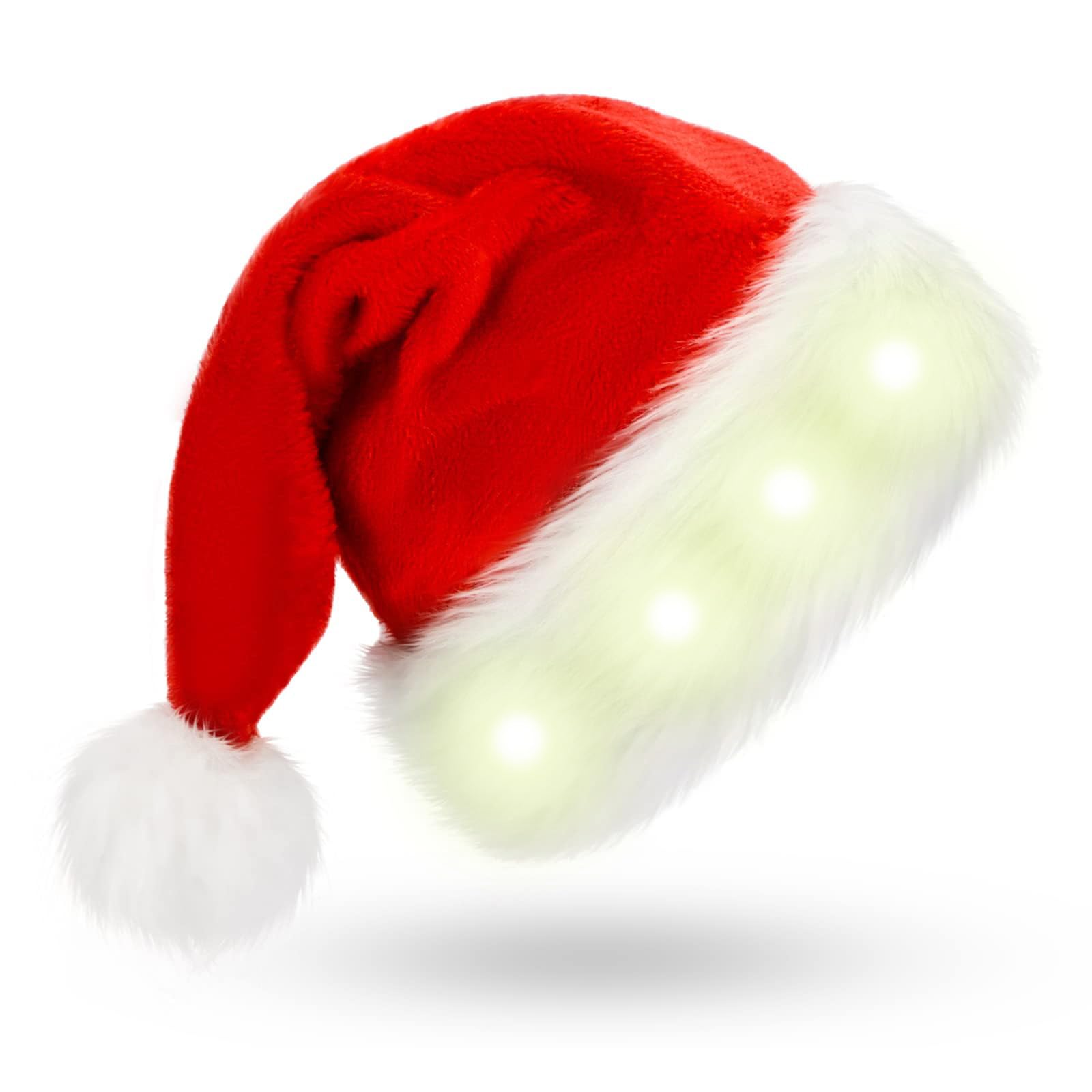 Lange Warme Kerstman Hoed Extra Pluche