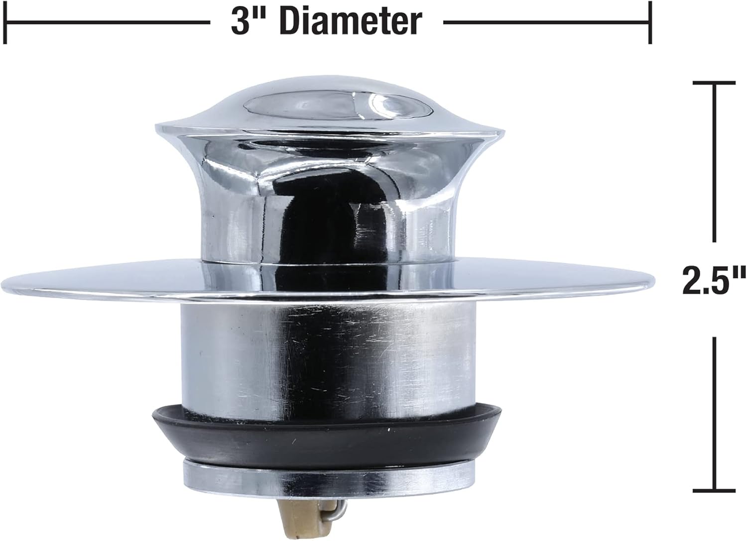 Danco 10528 EZ Drain Cover for Bathtub, Chrome 4.6 x 4.4 x 5.9 inches 4.6 x 4.4 x 5.9 inches Chrome