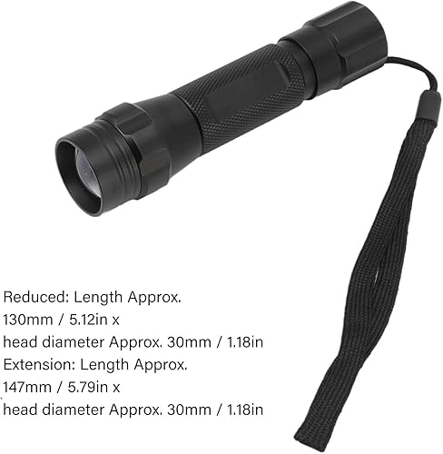Miniatura 7 de Linterna de luz negra, LED de 395 nm, linterna de luz negra ultravioleta, detector de orina de mascotas para perros y gatos, manchas secas y