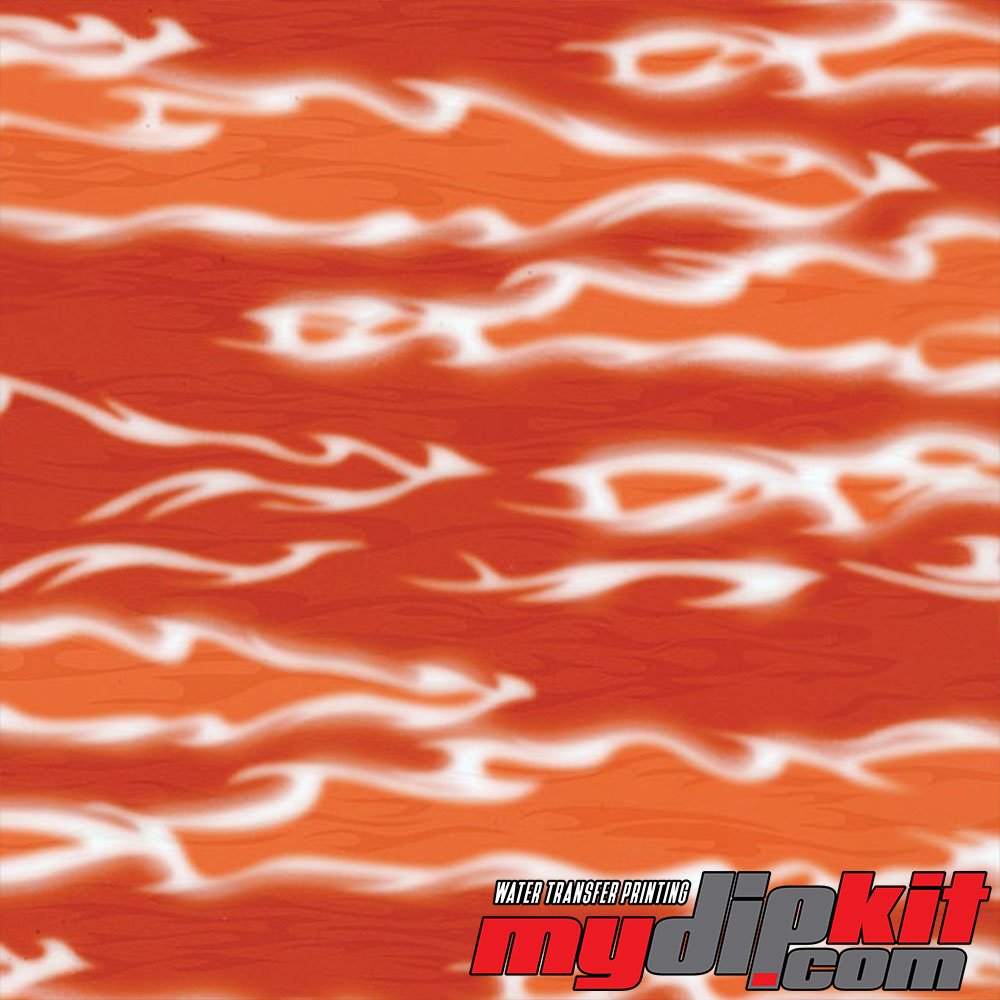 Hydrographic Film - Water Transfer Printing - Hydro Dipping - Red Flames - LL-13-17-C