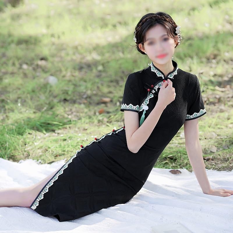 BEIIQIG チャイナドレス イブニングショート スリムフィットドレス