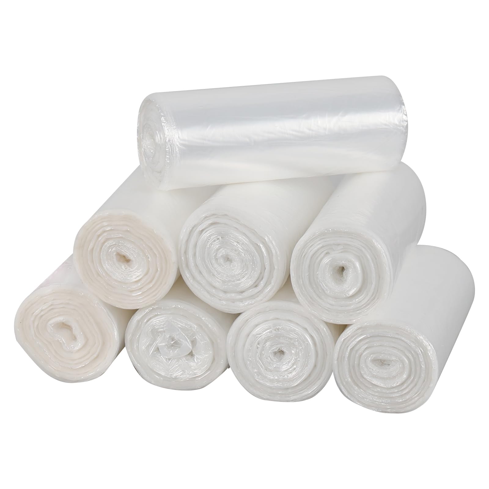 Lot de 200 sacs poubelle transparents de 50 l