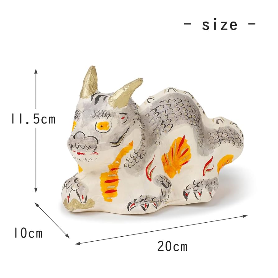 手作り 招福張り子 こん築 首振り十二支人形 十二支張子