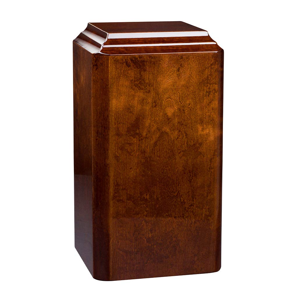 Stunning and very special wooden Cremation Funeral urn for ashes (WU53) (Plain)
