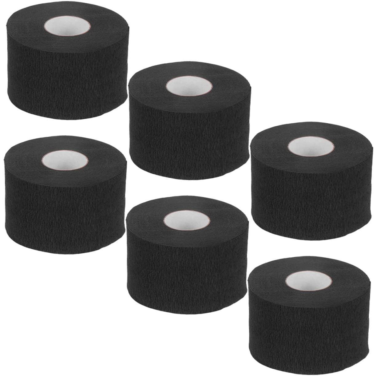 Barber Neck Paper Strips 6 Rolls Disposable Black Paper for Perming