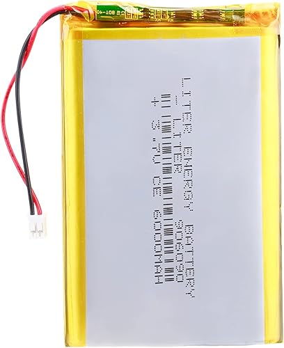 Liter energybattery 3.7V Lipo Batería 6000mAh Batería recargable de polímero de iones de litio 906090 con conector JST