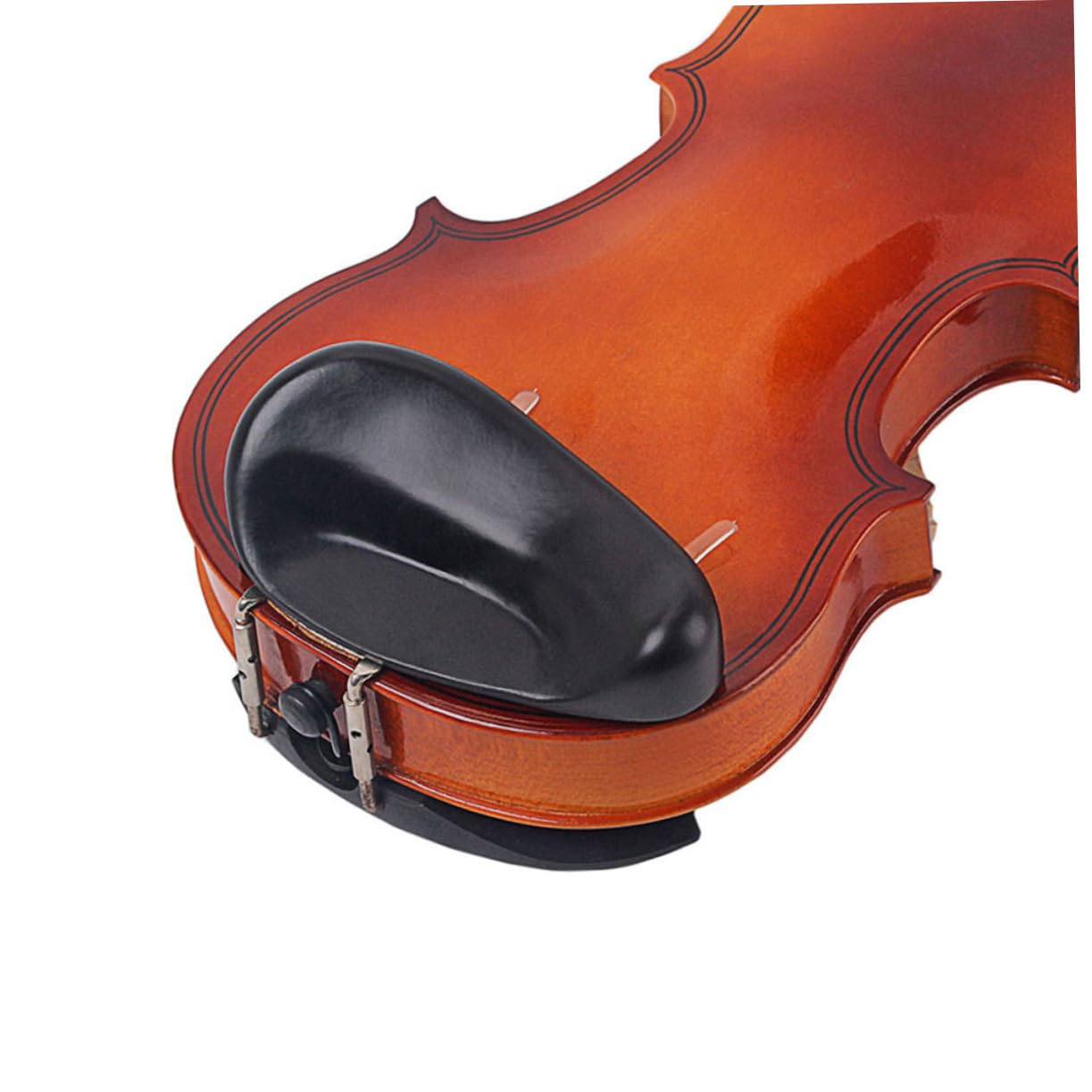 SUPVOX 3piezas Soporte Para Violín Absorbente De Sudor Con Ventosas Fijas Cojín De Tpu Negro Ligero y Duradero Diseño Ergonómico Para Comodidad Tocar Protege La Superficie Del