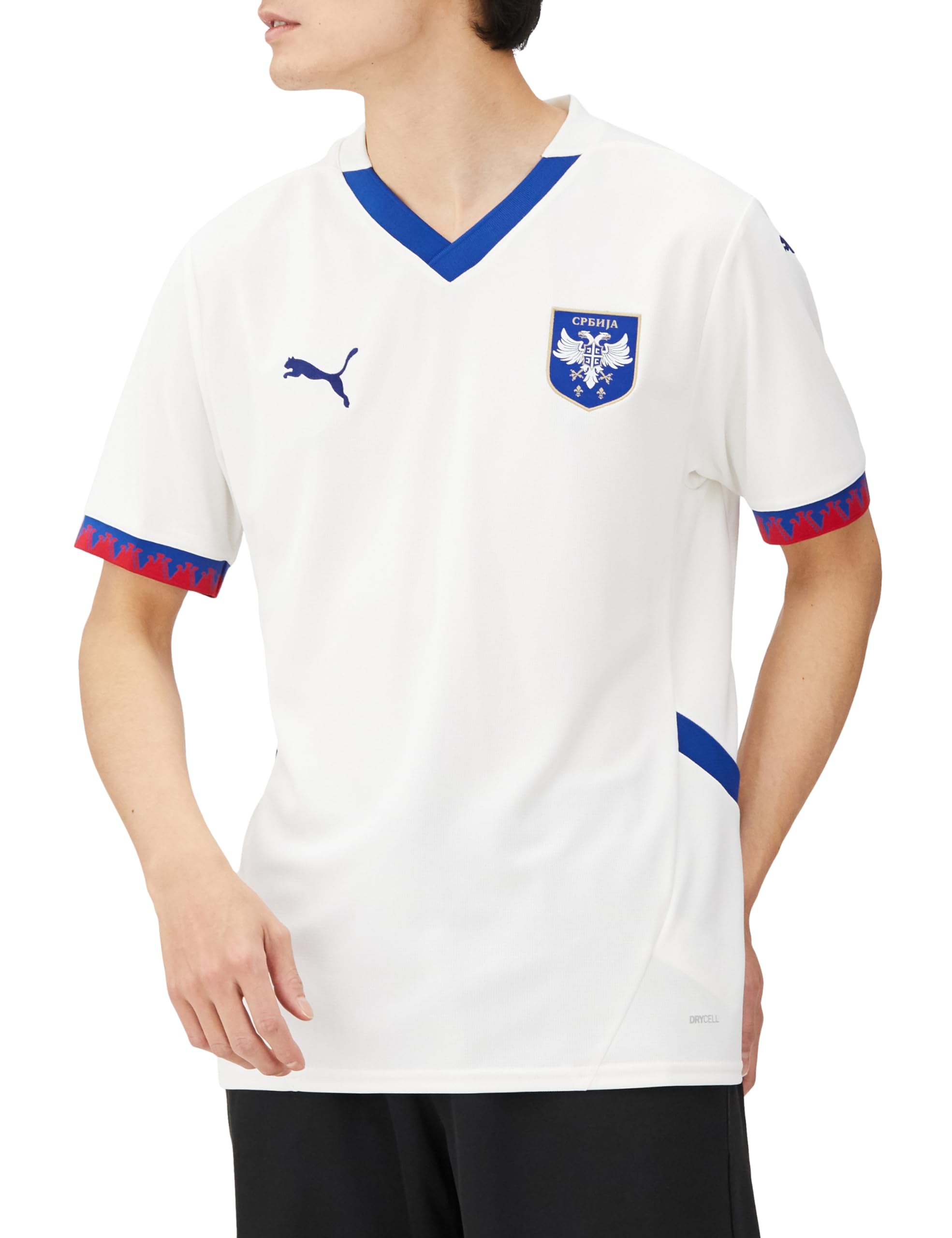 PUMA Serbia Men's Away Football Shirt Jersey 2024-2025 Medium
