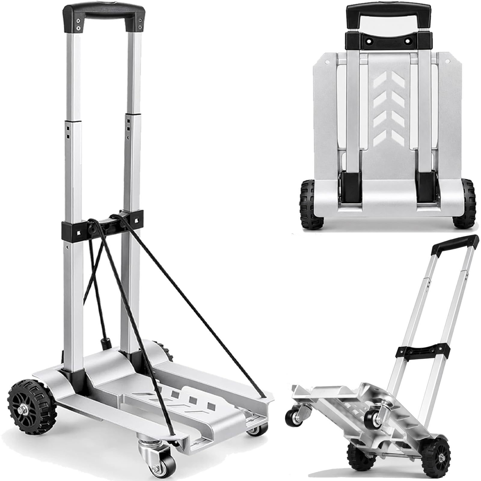 未使用 ホールアース フォールディング キャリーカート 耐荷重100kg Amazon.co.jp: キャリーカート 折りたたみ 4輪 アルミ合金製 耐荷重