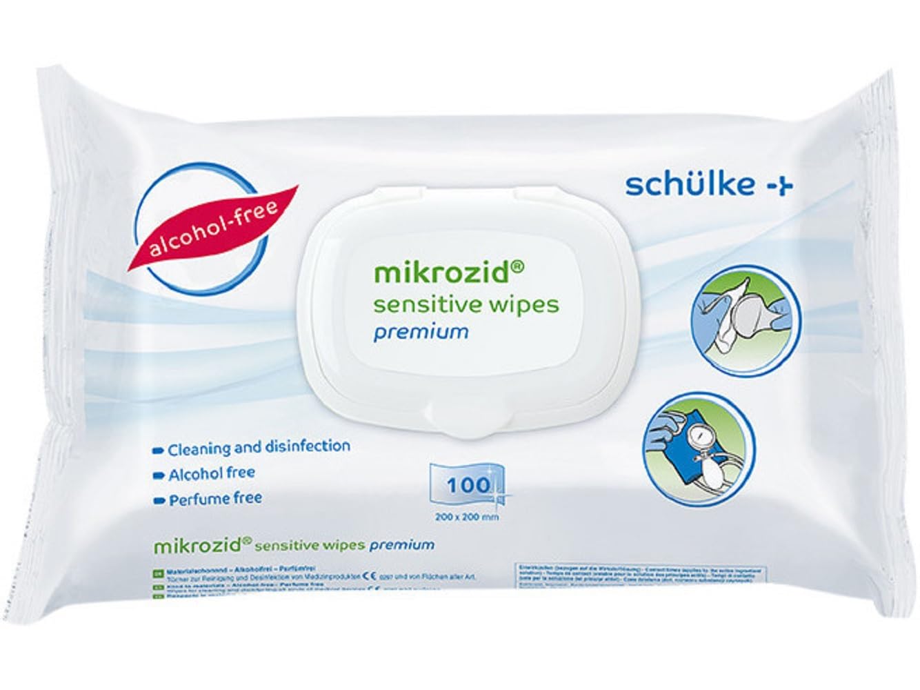 MIKROZID Sensitive Wipes Premium – 100 Stück
